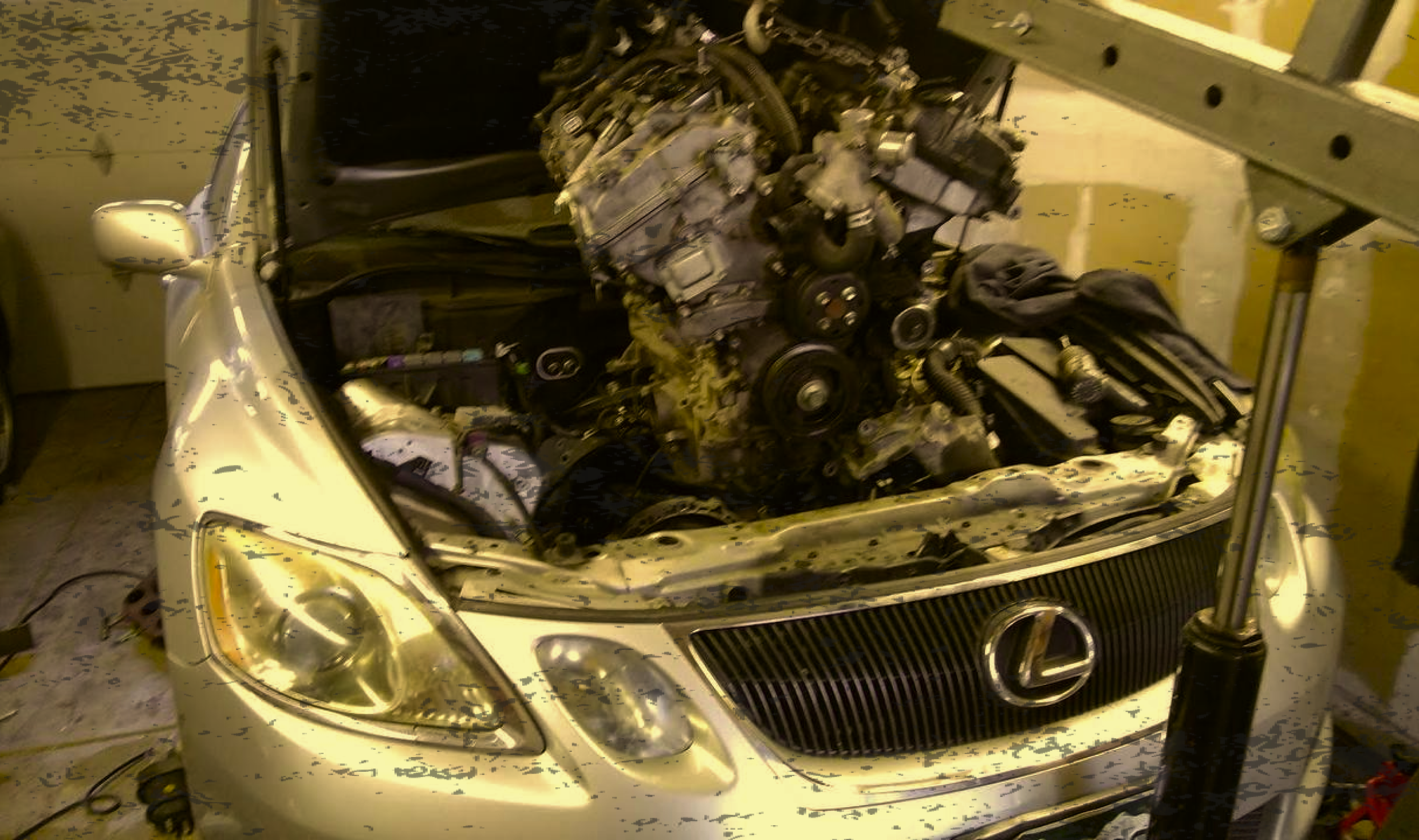 Mobile mechanic engine replacement